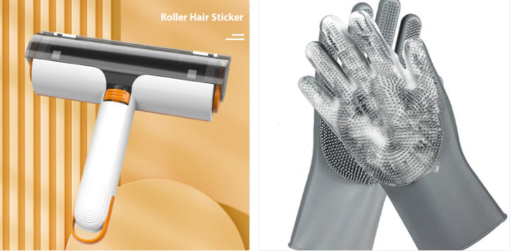 2 In 1 Pet Hair Removal Roller Multifunctional Portable Washable Hair Removal Brush Pet Supplies