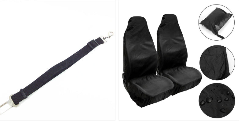 Adjustable Dog Pet Car Safety Seat Belt Restraint Lead Travel Leash